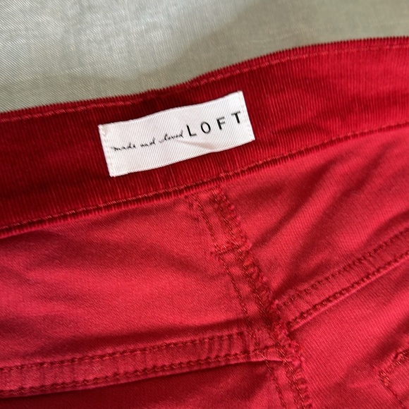 Loft size 12 red jeans - Picture 3 of 9